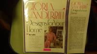 GLORIA VANDERBILT DESIGNS FOR YOUR HOME SIGNED by Vanderbilt , Interior Design & Her Artwork, with complete directions & Diagrams for over 70 Original Needlework, by Photographs by Suzan Wood Illustrated B/W & Color - Signed First Edition - 1977 - from BLUFF PARK RARE BOOKS (SKU: 28202)