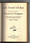 Les Joues en feu.; Ornés de quatre images dessinées et gravées au burin par monsieur Jean Hugo