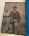 Early Tintype Photograph of African American Man