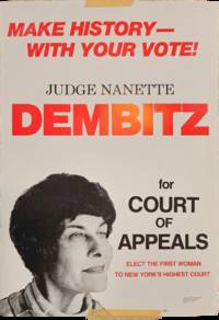 “Judge Nanette Dembitz for Court of Appeals” Campaign Poster