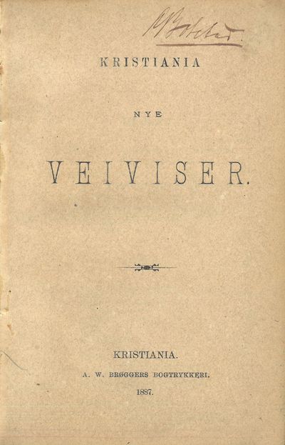 Kristiania nye Veiviser. (photo 2)