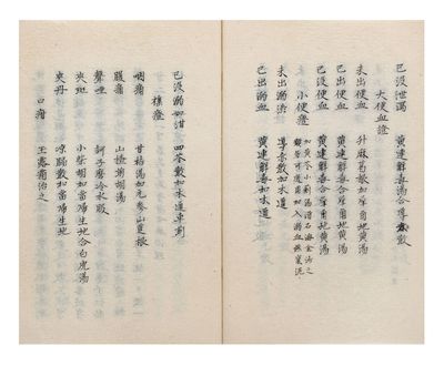 Manuscript on paper, entitled in J. “Izō shomoku”; Ch. “Yi cang shu mu” 醫藏書目 [“List of Medical Books”]