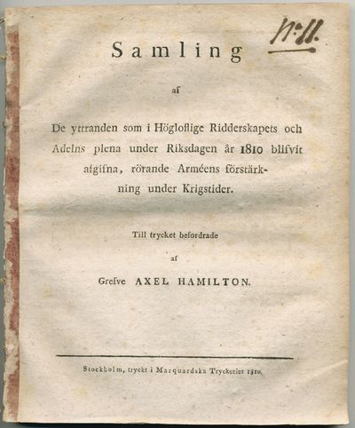Samling af de yttranden som i högloflige…
