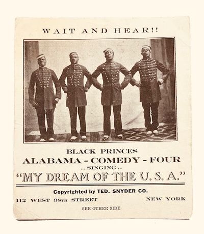 Wait and Hear!! Black Prince's Alabama Comedy Four Singing "My Dream of the U.S.A.