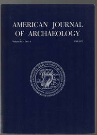 cover of American Journal of Archaeology Vol 81 No.4 Fall 1977