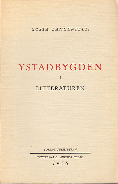 Ystadbygden i litteraturen. [Utg. av] Förlag…