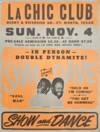 Poster for Sam and Dave at La Chic Club in Fort Worth, 1973