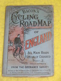 Bacon&#039;s Cycling Road Map of England, Sheet 2, North by - - 1890