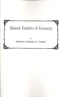 Historic Families of Kentucky