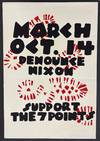 March Oct. 14 / Denounce Nixon / Support the 7 Points [screenprint poster]