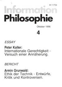 Information Philosophie 4. October 1996.