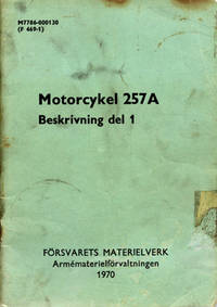 Motorcykel 257A. Beskrivning del 1.