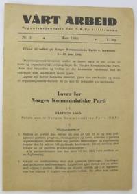 Vårt arbeid. Organisasjonsavis for N.K.P.s…