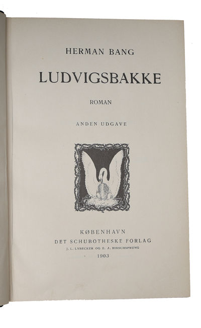 Ludvigsbakke. Roman. Anden Udgave. - [DEDIKATIONSEKSEMPLAR.] (photo 3)