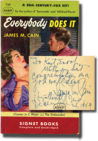 cover of Everybody Does It (First Edition in paperback, inscribed to Signet Books founder Kurt Enoch)