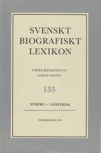 Svenskt Biografiskt Lexikon (SBL). Häfte 135.…