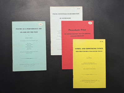 Four (4) Pamphlets on Poetry by Ernest Robson