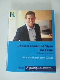 Kaplan Series 66 License Exam Manual 10th Edition and Class Notes Manual, Brand new