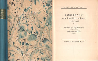 RÖRSTRAND OCH DESS TILLVERKNINGAR 1726-1926. En…