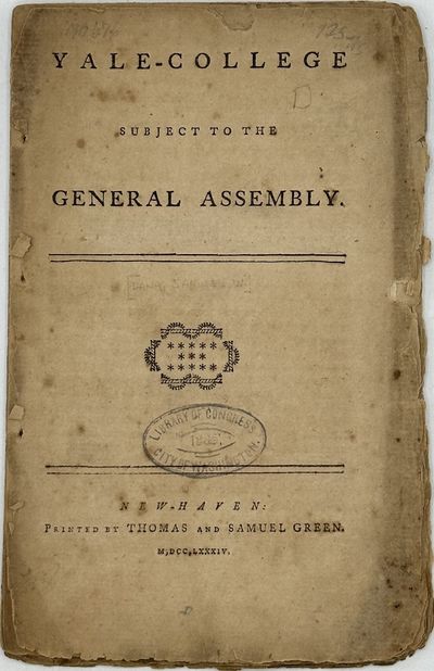 YALE-COLLEGE SUBJECT TO THE GENERAL ASSEMBLY