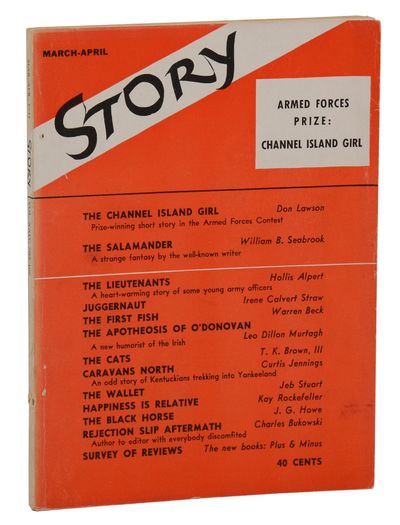 New York: Story Press, 1944. First Edition. Paperback. Vol. XXIV, No. 106. 104 pp. Bound in publishe...