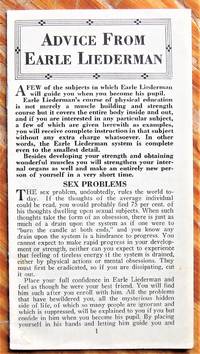 image of Advice from Earle Liederman. Sex Problems . Muscular Development, Jiu Jitsu Etc