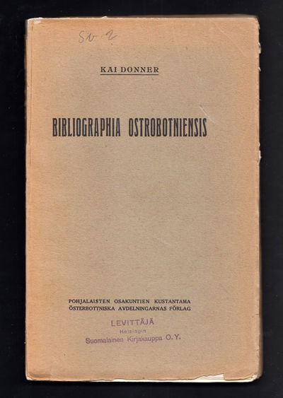 Bibliographia Ostrobotniensis. / Förteckning över…