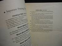 Important Printing Dates; Souvenir Commemorating the Centenary of Printing in California 1831-1931, Prepared by John Howell and Presented to...the American Bookseller's Association