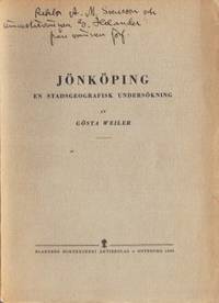 Jönköping. En stadsgeografisk undersökning.