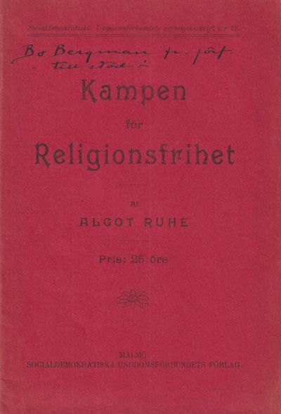 Kampen för religionsfrihet. [Utg. av]…