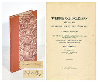 Sverige och Pommern 1792-1806. Statskuppen 1806…
