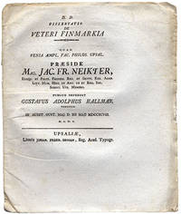 Dissertatio de veteri finmarkia. A.a.