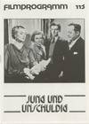 Young and Innocent [Jung und Unschuldig] (Original program for the German release of the 1937 film)