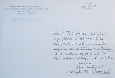 Manuscript Letter sent to the poet and…