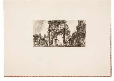 Antichità Romane de' tempi della Repubblica, e de' primi Imperatori, disegnate, ed incise da G.B.Piranesi architetto Veneziano… Parte Prima [-Seconda]