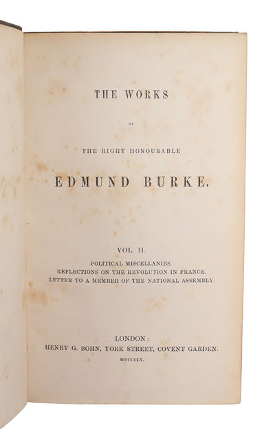 The Works of the Right Honourable Edmund Burke. 6 Vols. (out of 8) (photo 3)