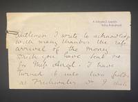 UNDATED ALS FROM ANNE THACKERAY RITCHIE TO AMERICAN BUYERS OF "THE ANGEL