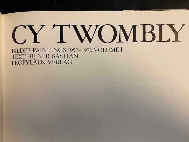 Cy Twombly / Bilder Paintings 1952-1976 From Japan used | eBay