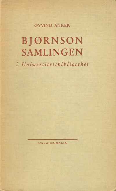 Bjørnsonsamlingen i…