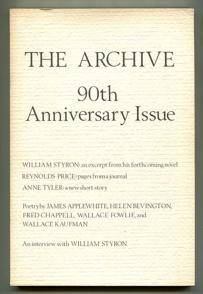 (Durham, North Carolina: The Archive, 1977. Softcover. Very Good. First edition. 119pp. Printed wrap...