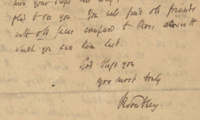 Important 1824 Autograph Letter Signed of English Poet Laureate Robert Southey to His Lifelong Friend Rev. Peter Elmsley, Likely Regarding Proofing His Landmark Work the ""Book of the Church""
