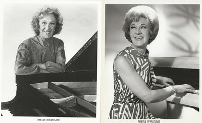 MARIAN McPARTLAND (ca. early-1960s, 1980s) Set of 2 photos