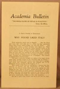 image of Why Pound Liked Italy (offprint from: Corriere della Liguria, 14th April 1956).