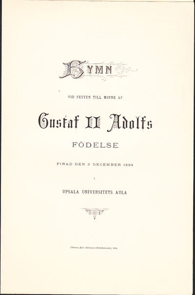 Hymn vid festen till minne af Gustaf II Adolfs…