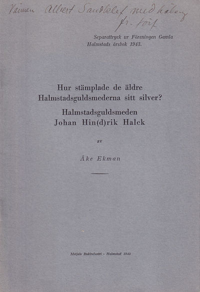 Hur stämplade de äldre Halmstadsguldsmederna sitt…