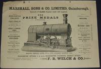 cover of 1886 Illustrated Advertisement for Marshall, Sons & Co. Gainsborough England