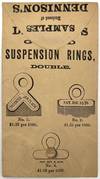 Sample Envelope of Dennison's Gummed Suspension Rings for Printers