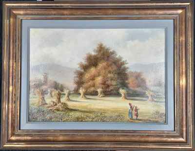 1890. Original painting in a frame . In pen on the reverse: 