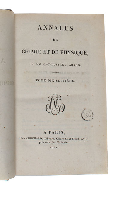 Sur les Mouvemens électro-magnétiques et la théorie du magnétisme. (Traduit par M. Anatole-Riffault). + (André-Marie Ampere et Felix Savary:) Notes relatives au Mémoire de M. Faraday. - [ THE FIRST ELECTRIC MOTOR - INTRODUCING "LINES OF FORCE" AND THE UNIVERSE OF "FIELDS" (FRENCH EDITION).] (photo 4)