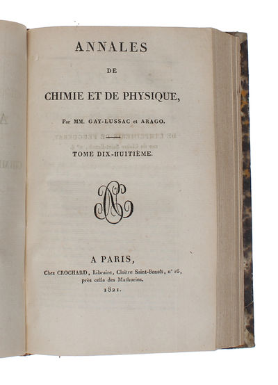 Sur les Mouvemens électro-magnétiques et la théorie du magnétisme. (Traduit par M. Anatole-Riffault). + (André-Marie Ampere et Felix Savary:) Notes relatives au Mémoire de M. Faraday. - [ THE FIRST ELECTRIC MOTOR - INTRODUCING "LINES OF FORCE" AND THE UNIVERSE OF "FIELDS" (FRENCH EDITION).] (photo 8)
